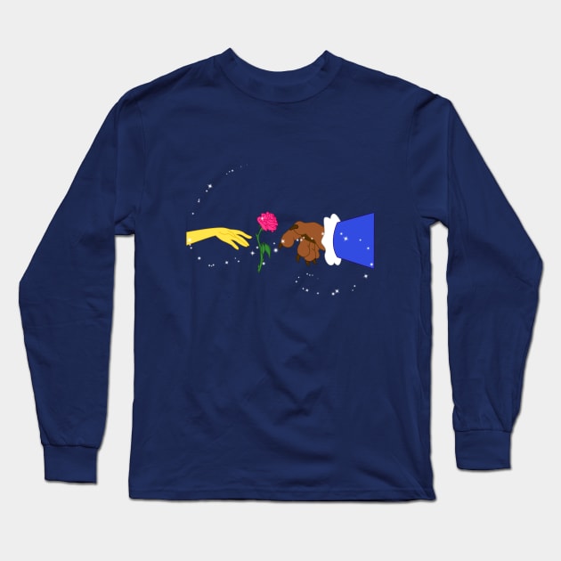 The creation of Beauty and the Beast Long Sleeve T-Shirt by AndyDesigns